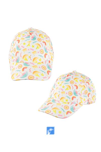 Kardelen Butik Denizli 100% Polyester Printed Baby Girl Hat (Age 1-3) (Size 48-50 cm)