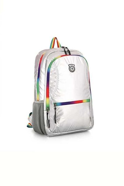 YOUNG Rainbow Zipper Waterproof School Backpack 51516