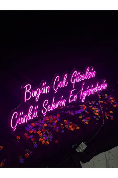 vinyuup Şehrin En İyisinde Olanlar Yazılı Neon Led Tabela 110x40 CM