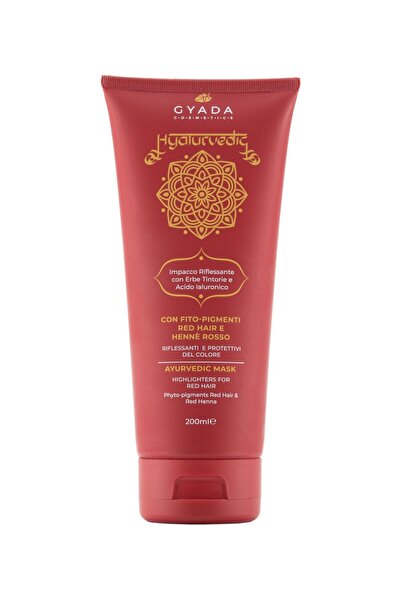 Gyada Cosmetics Masca de par revitalizare culoare par roscat, 200ml - Hyalurv...