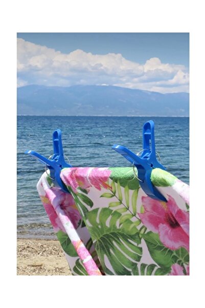 abnturk 2 Adet Büyük Boy XL Plaj Havlusu Şezlong Sabitleyici Asma Mandalı Hav...