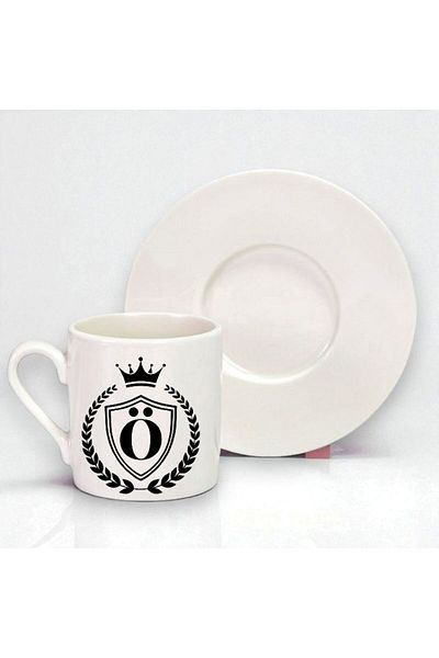 Nino Store 👑   King Crowned Letter Gift Men's Special Printed Single Turkish Coffee Cup