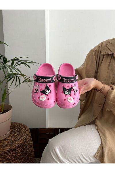 Behtah Kundura Kurromi My Melody Girl Child 6 Pieces Jibbitz Fancy Garden Pool Daily Sandals Slippers