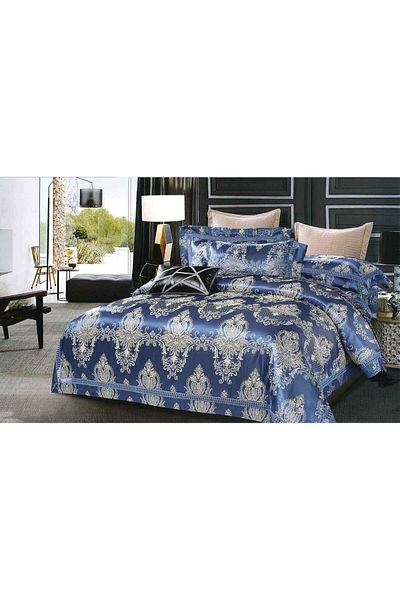 Casa New Concept Jacquard Bed Linen Set 6 pieces, bed sheet 230x250cm, 4 pillowcases
