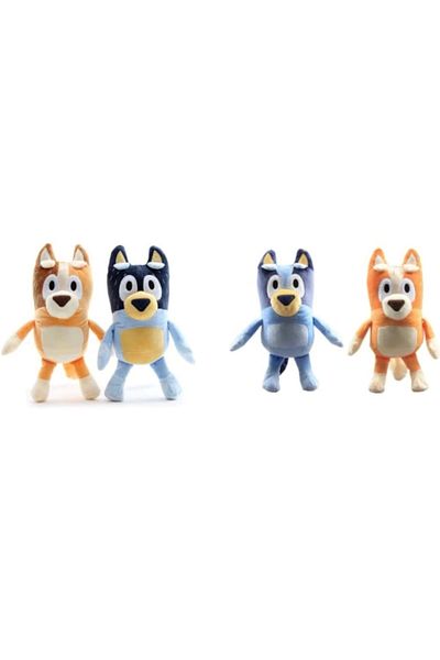 OEM Set of 4 Plus toys, Bluey and Bingo's Family, 28 cm, multicolor