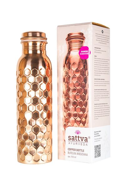 Sattva Ayurveda Diamond Copper Bottle, 950ml - Sattva Ayurveda
