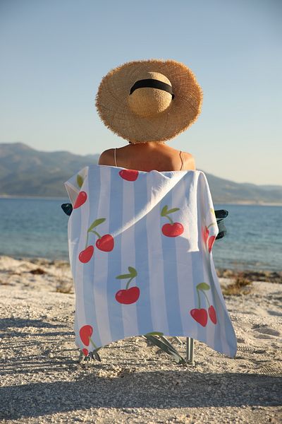 Home Cotton High Absorbent Beach Towel - for Sea & Pool Use - Quick Dry