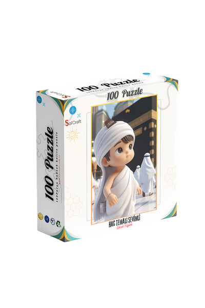 Soi Craft 100 Parça Puzzle Çift Tasarım Tek Kutu Hac Temalı Çoçuk Figürü