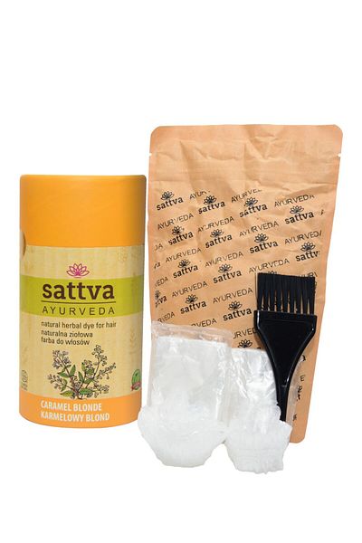 Sattva Ayurveda Vopsea de par Blond Caramel, 150gr - Sattva Ayurveda