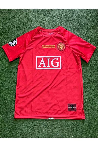 Flextreme M.U.T.D Cristiano R'onaldo Sezon 2008-ROS Tricou de fotbal pentru adulți cu mânecă scurtă