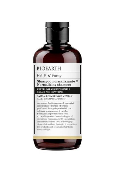 Bioearth Organic shampoo for oily hair with rosemary, 250ml - Hair Bioearth
