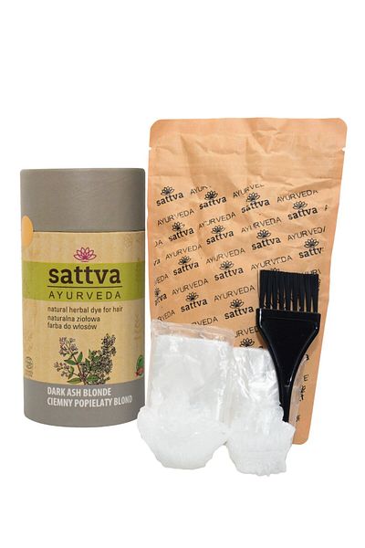 Sattva Ayurveda Vopsea de par Blond Cenusiu Inchis, 150gr - Sattva Ayurveda