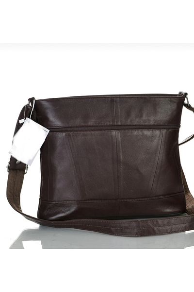 Vera Bag Genuine Piece Leather Diagonal Multi-Compartment Bag