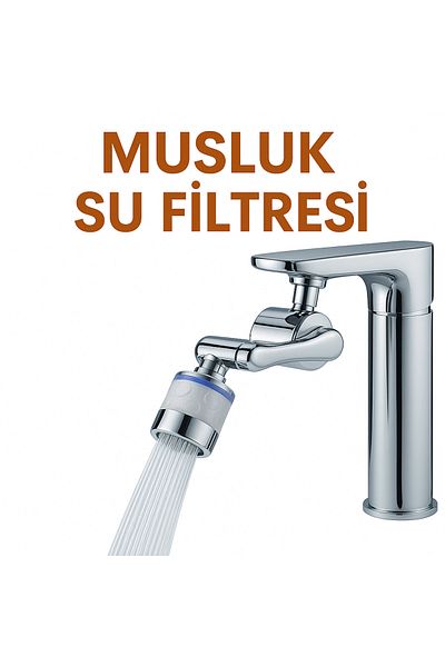 DESIPHON 360 °   Rotatable Faucet Water Filter – High Pressure, Anti-Limescale and Sediment Apparatus