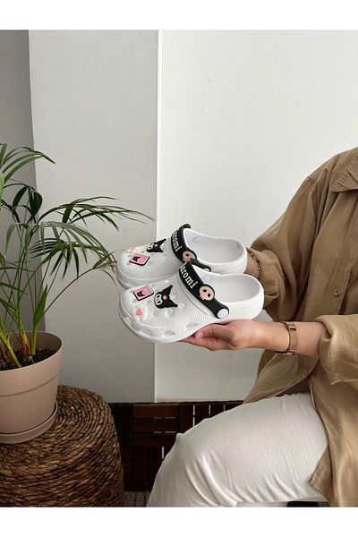 Behtah Kundura Kurromi My Melody Girl Child 6 Pieces Jibbitz Fancy Garden Pool Daily Sandals Slippers