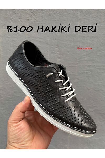 Neco Genuine Leather Ultra Comfort Women's Daily Shoes, Rubber Laces Easy Wear