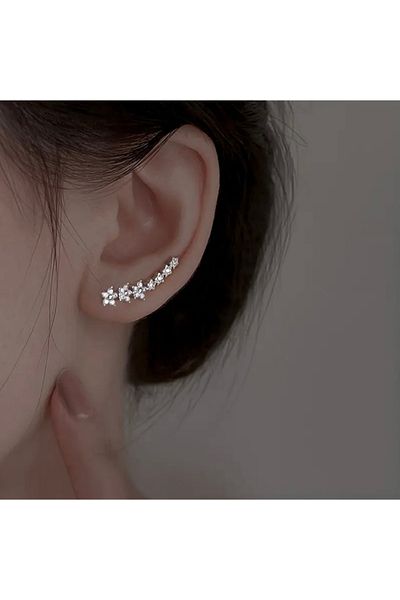 Asteria Jewelry Row Flower Star Earrings