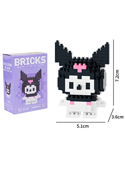 ÖZ OFİS Brıcks Kuromi Hediyelik Blok Yapı Taşı