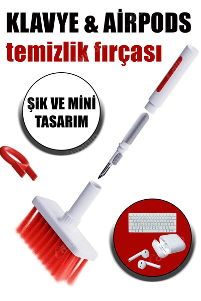 TRİPULAM 🖥️📱AirPods & Klavye Temizleme Fırçası – Çok Amaçlı Mini Temizleyici, Kulaklık, Laptop ve Klavye