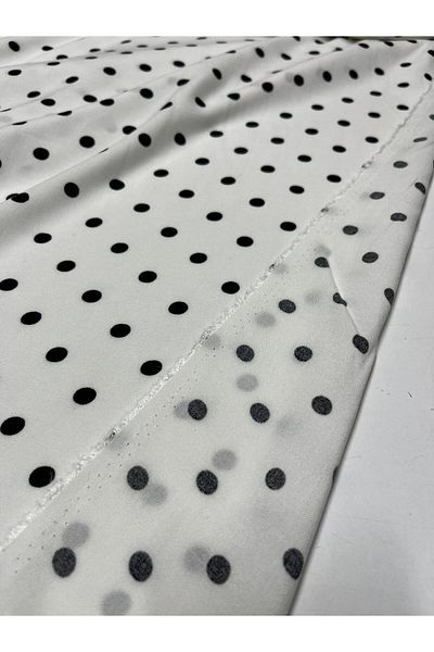 Kumaş sever Pure Cotton Polka Dot Patterned Viscose Fabric Double Breasted Dress Skirt Tunic Clothing Fabric