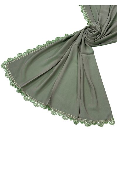 mim eşarp Needle Embroidered Shawl Prayer and Mevlüt Cover 60X150 cm