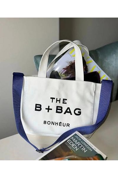 MODA Kanva.s B+BAG BONJEUR حقيبة يد رياضية متوسطة الحجم بحزام ساكس