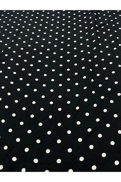 Kumaş sever Pure Cotton Polka Dot Patterned Viscose Fabric Double Breasted Dress Skirt Tunic Clothing Fabric