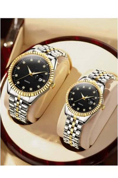 Generic High-quality waterproof couple's watch set