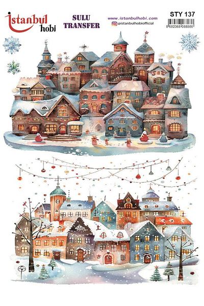 İstanbul Hobi New Year's Water Transfer 25X35Cm Sty137
