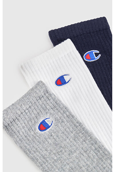 Champion Seasonal 3Pk Crew Socks Navy Blue Unisex Socks-U20138-Bs501