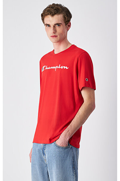 Champion Icons Ss Tee Red Men's T-Shirt-220256-Rs069