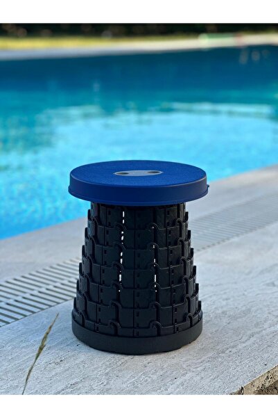 Feronyahome & Garden Kolay Portatif Katlanır Tabure (Mavi)