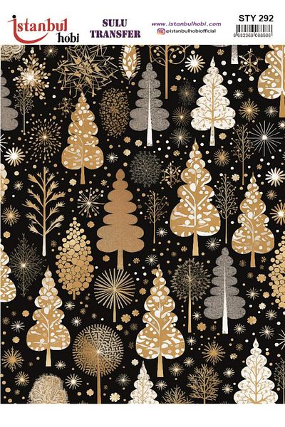 İstanbul Hobi New Year's Water Transfer 25X35Cm Sty292