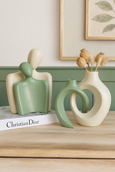 Luthien Sevgili Biblo Set & Sevgili Vazo Set ( biblo 26 cm ve 22 cm ) ( vazol...