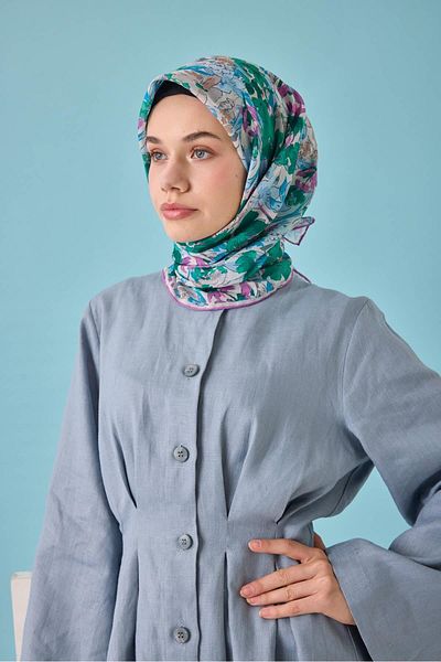 Silk Home Μαλακό βαμβακερό κασκόλ με μοτίβο Bodrum