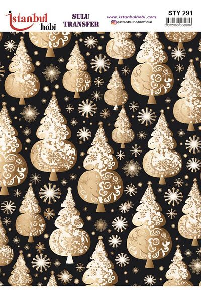 İstanbul Hobi New Year's Water Transfer 25X35Cm Sty291