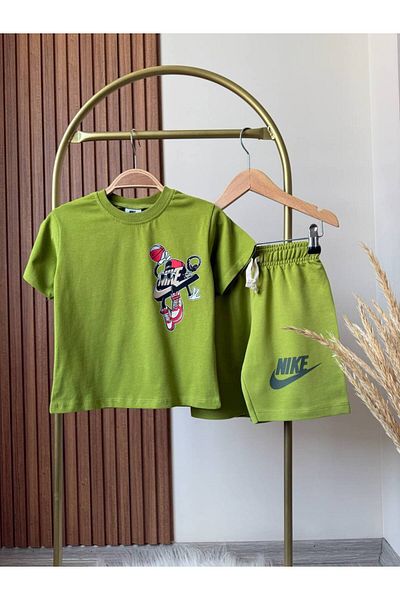 JELİBOOM Vi̇p Boy's Shorts Suit 100% Cotton