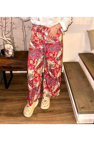 Intisimo Women's Pants, Casual, Oriental Motifs, Pink