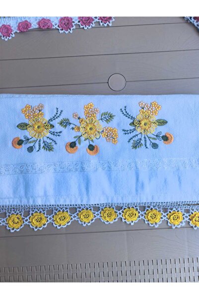 Peacock Ручна робота з вишивкою, 3D-вишивка, рушник для рук, придане та весільний набір 50x90 см