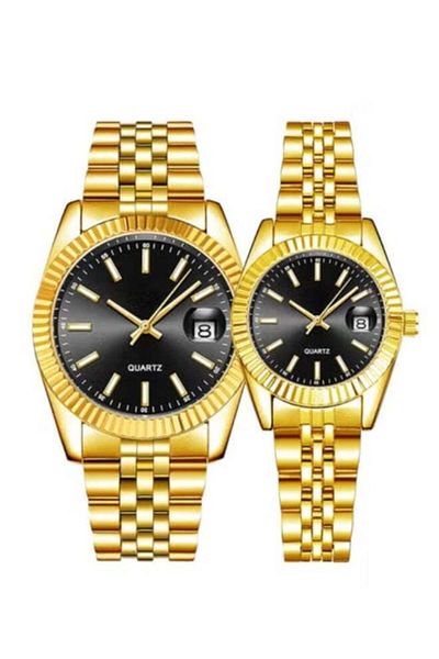 Generic High-quality waterproof couple's watch set