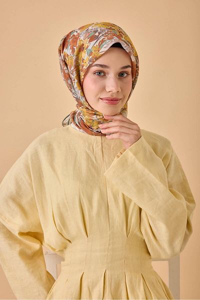 Silk Home Μαλακό βαμβακερό κασκόλ με μοτίβο Bodrum