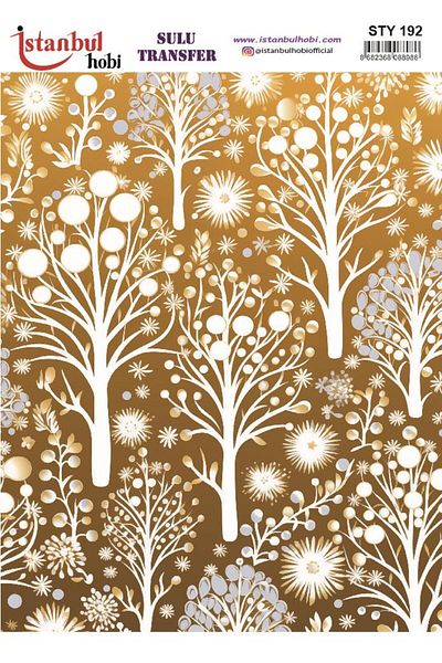 İstanbul Hobi New Year's Water Transfer 25X35Cm Sty192