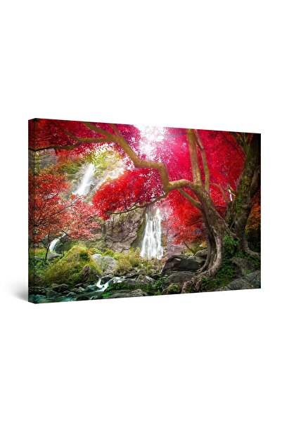 startonight Tablou DualView Startonight Cascada in Padure, 120 cm x 80 cm