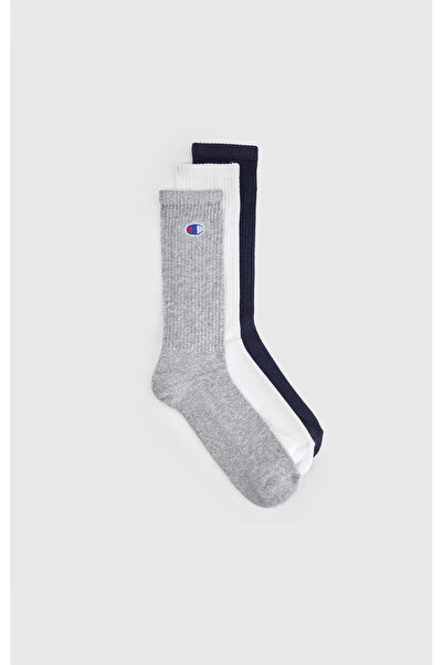 Champion Seasonal 3Pk Crew Socks Navy Blue Unisex Socks-U20138-Bs501