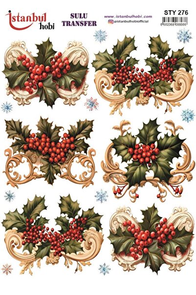 İstanbul Hobi نقل مائي للعام الجديد 25x35 سم STY276