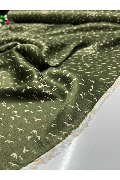 Kumaş sever 3 Yards Whole Width 150cm Small Bird Pattern Silk Viscose Fabric Pure Cotton Dress Skirt Tunic Clothing Sewing