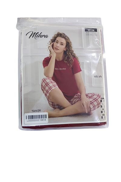 Mihra Milan Capri Short Sleeve Pajama Set