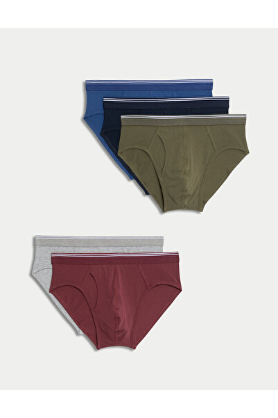 Marks & Spencer 5'li Pamuklu Cool & Fresh™ Slip Külot