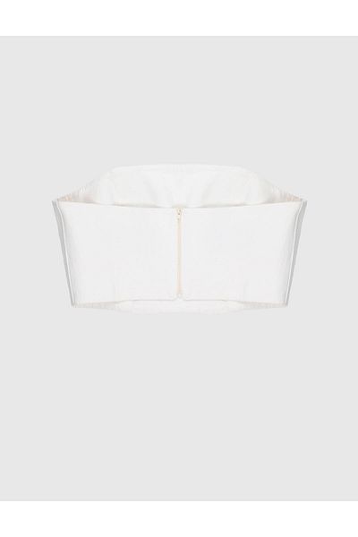 İLVİ Teah Linen Cream Women's Bustier