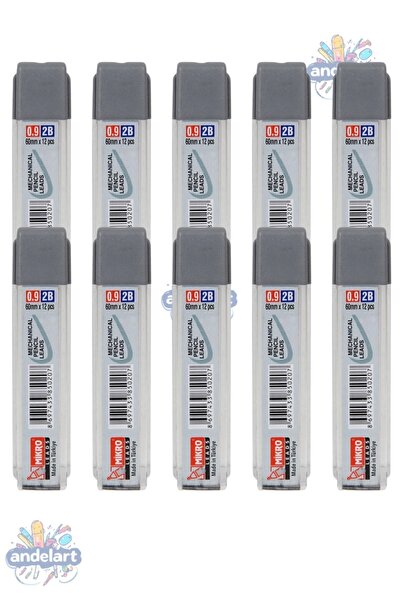 Leads Short Pen Tip 0.9 60 Mm 10 Pieces